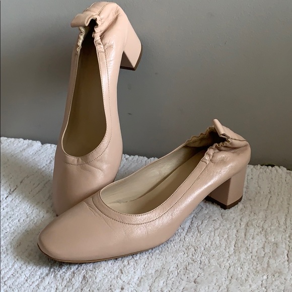 everlane day heel pale rose